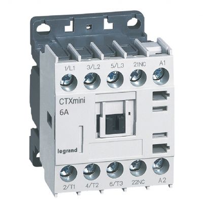 Stycznik mocy 6A 3P 230V AC 0Z 1R CTX3 MINI 417016 LEGRAND (417016)